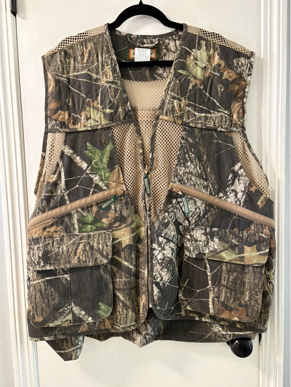 Remington Mens Camo Hunting Vest 3XL Mesh Shooting Game Bag Realtree Hardwoods